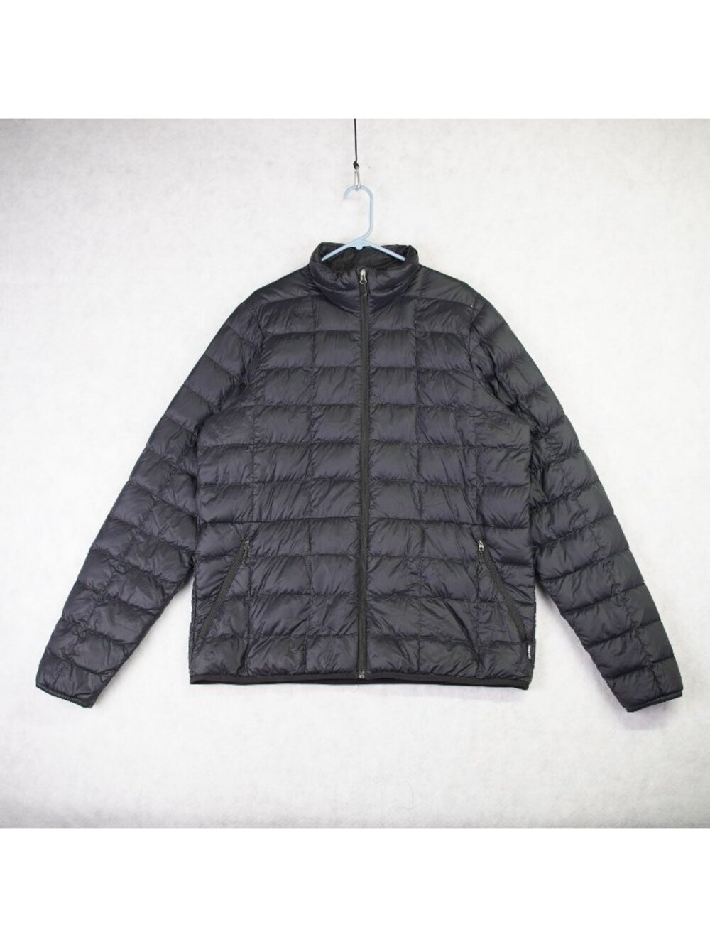 REI Co-op 650-Fill Down Puffer Jacket Black Mens Large Tall Full Zip Lightweight